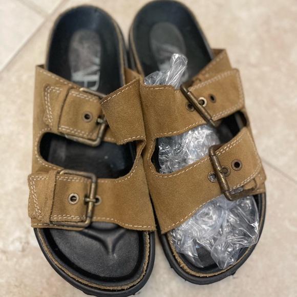 Zara leather buckle sandals - Picture 2 of 7